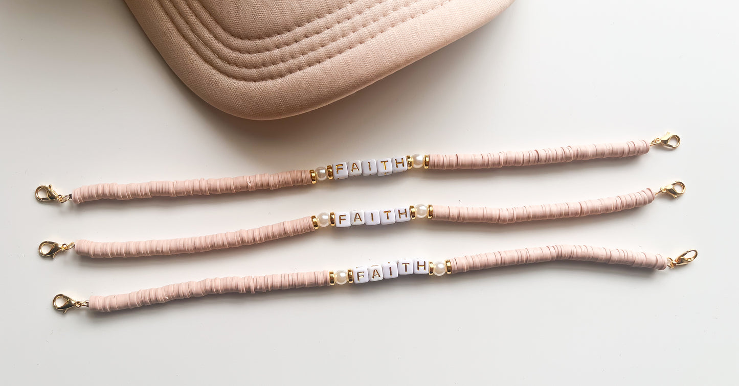 Faith Tan Clay Trucker Hat Chain