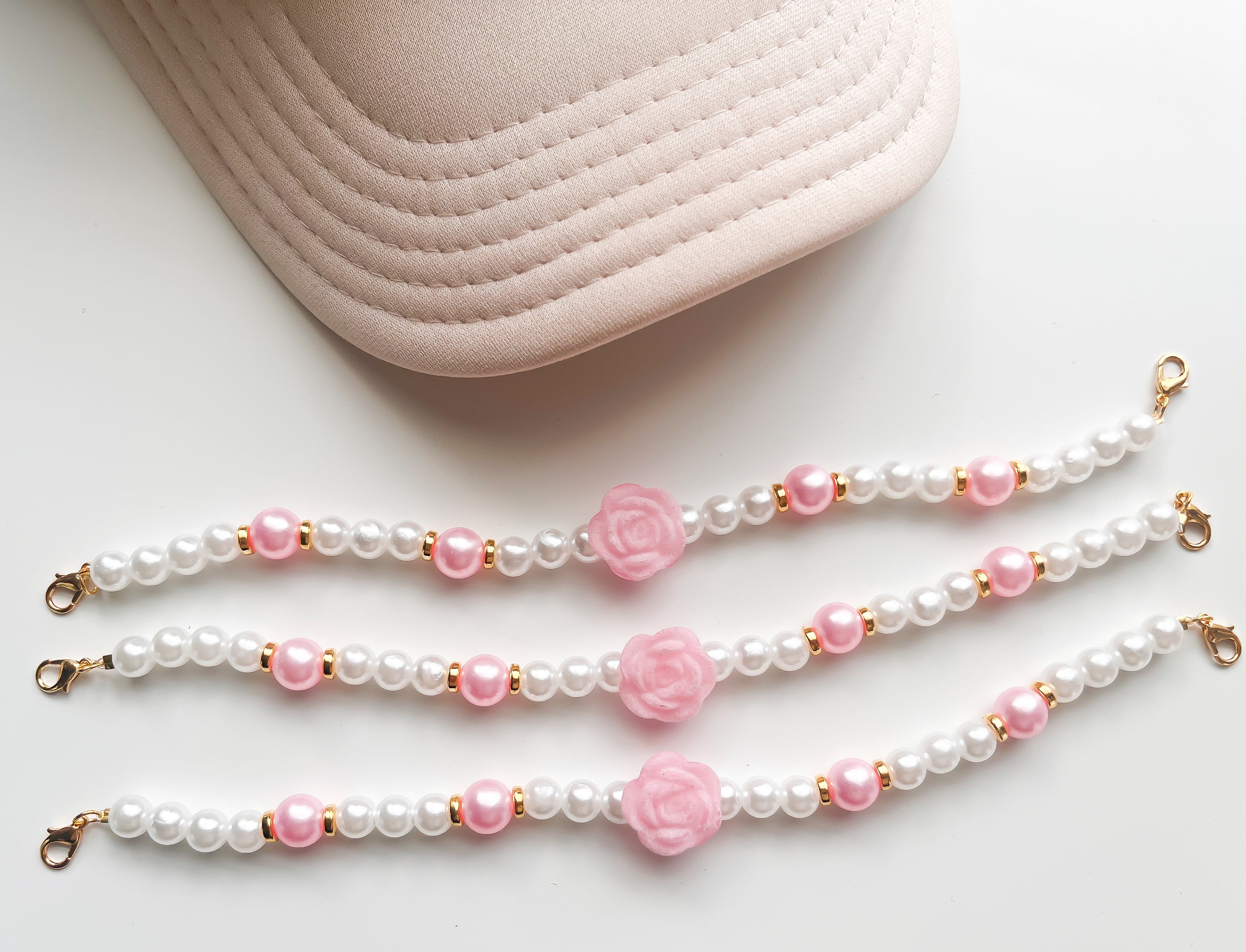 Pink Rosie Trucker Hat Chain