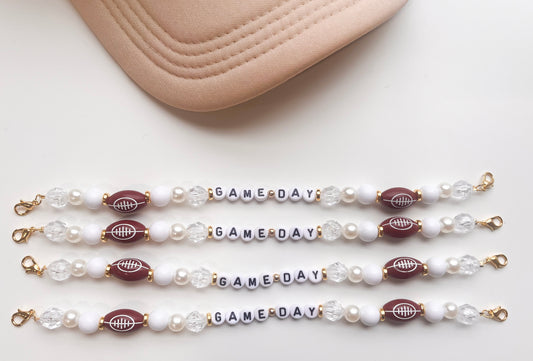 Classy GAMEDAY With Football Trucker Hat Chain