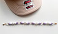 Purple and Roses Trucker Hat Chain