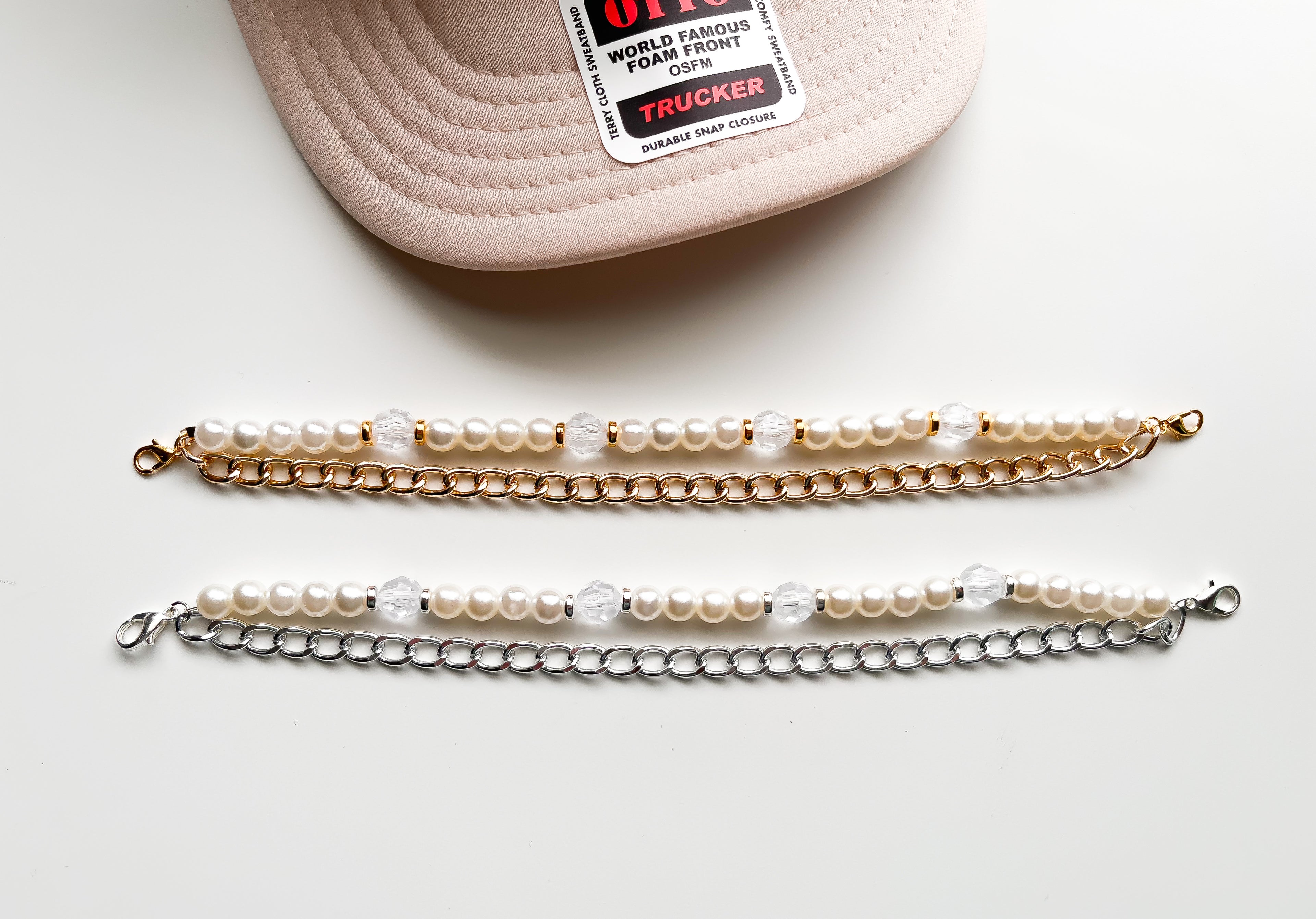 Pearl Luxe Trucker Hat Chain