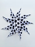 Soccer Ball Lightning Bolt Hat Patch