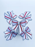 Baseball Bow Hat Patch
