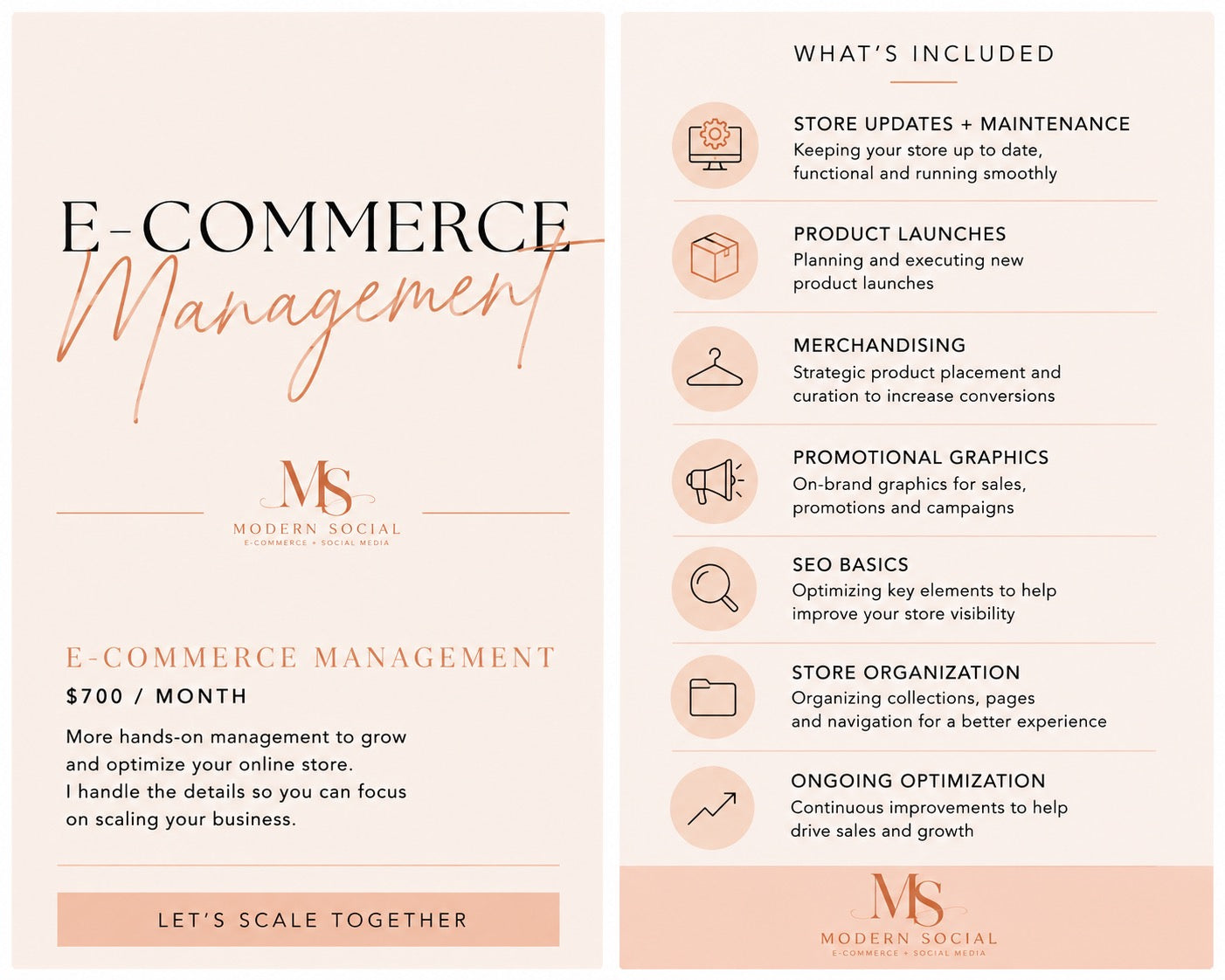 E - Commerce Support