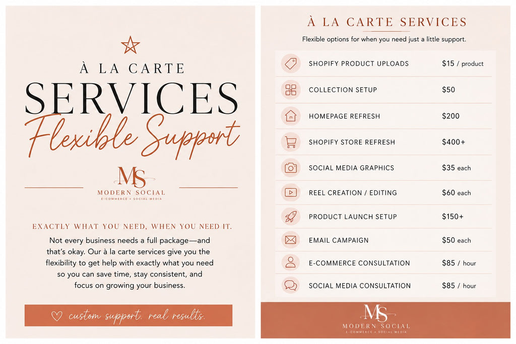 À La Carte Services
