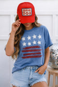 Vintage Stars & Stripes Comfort Color Tee