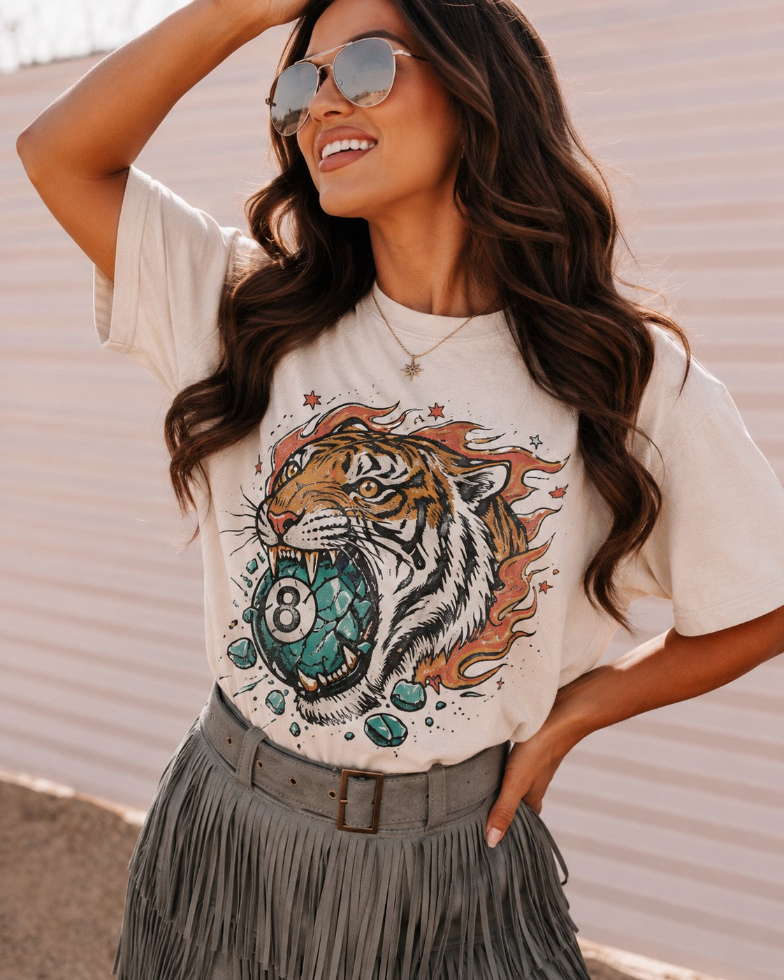 8 Ball Tiger Tee